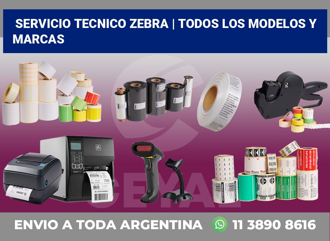 Servicio tecnico Zebra | Todos los modelos y marcas