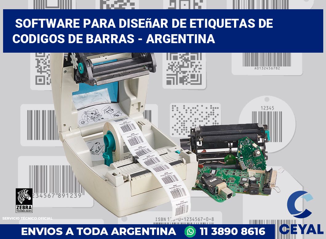 Software para diseñar de etiquetas de codigos de barras - Argentina