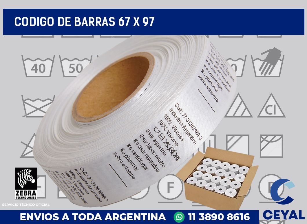 codigo de barras 67 x 97