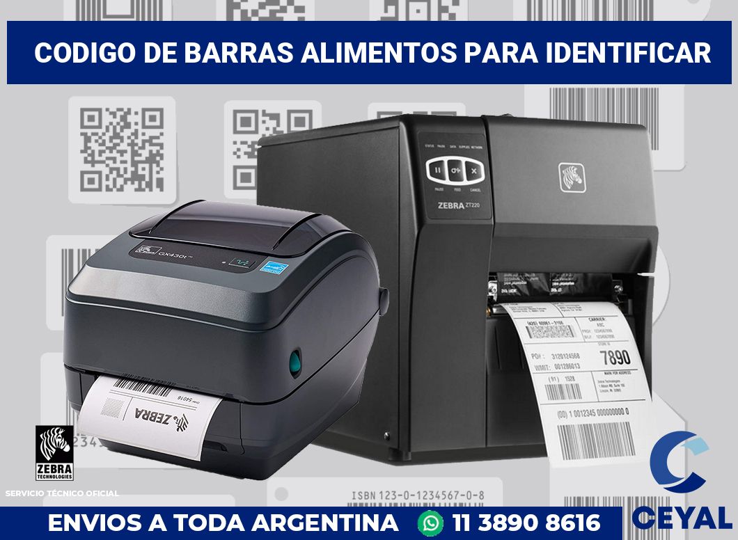 codigo de barras alimentos para identificar