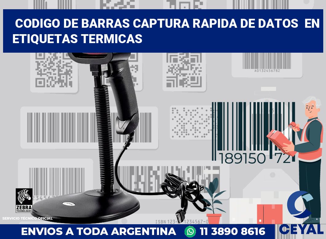 codigo de barras captura rapida de datos  en etiquetas termicas