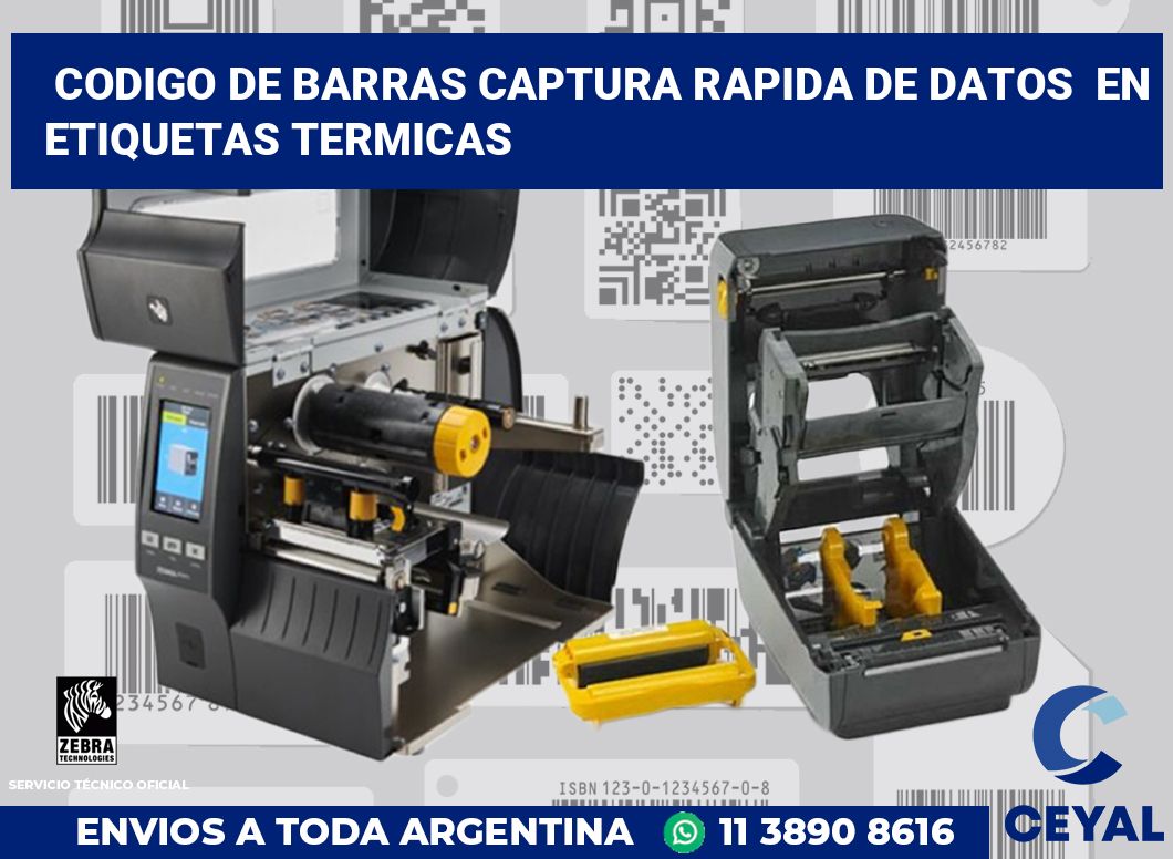 codigo de barras captura rapida de datos  en etiquetas termicas