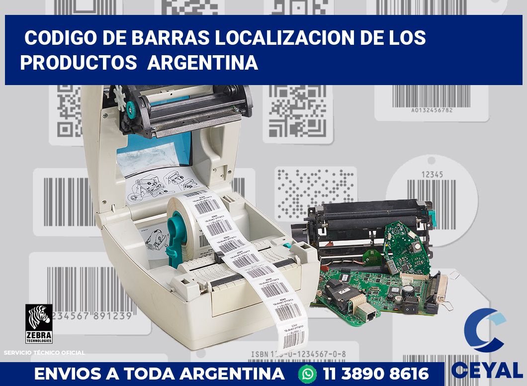 codigo de barras localizacion de los productos  argentina