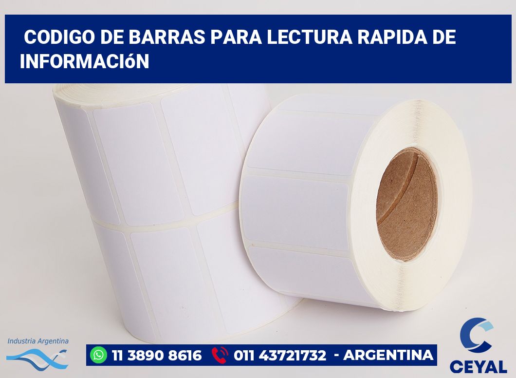 codigo de barras para lectura rapida de información