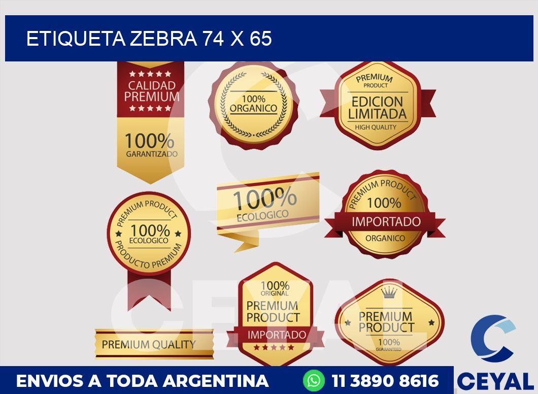etiqueta zebra 74 x 65