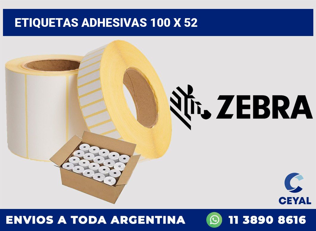 etiquetas adhesivas 100 x 52