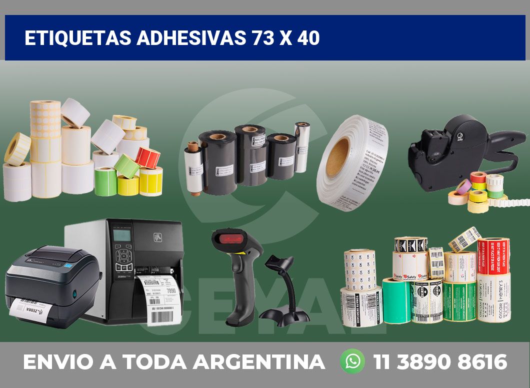 etiquetas adhesivas 73 x 40