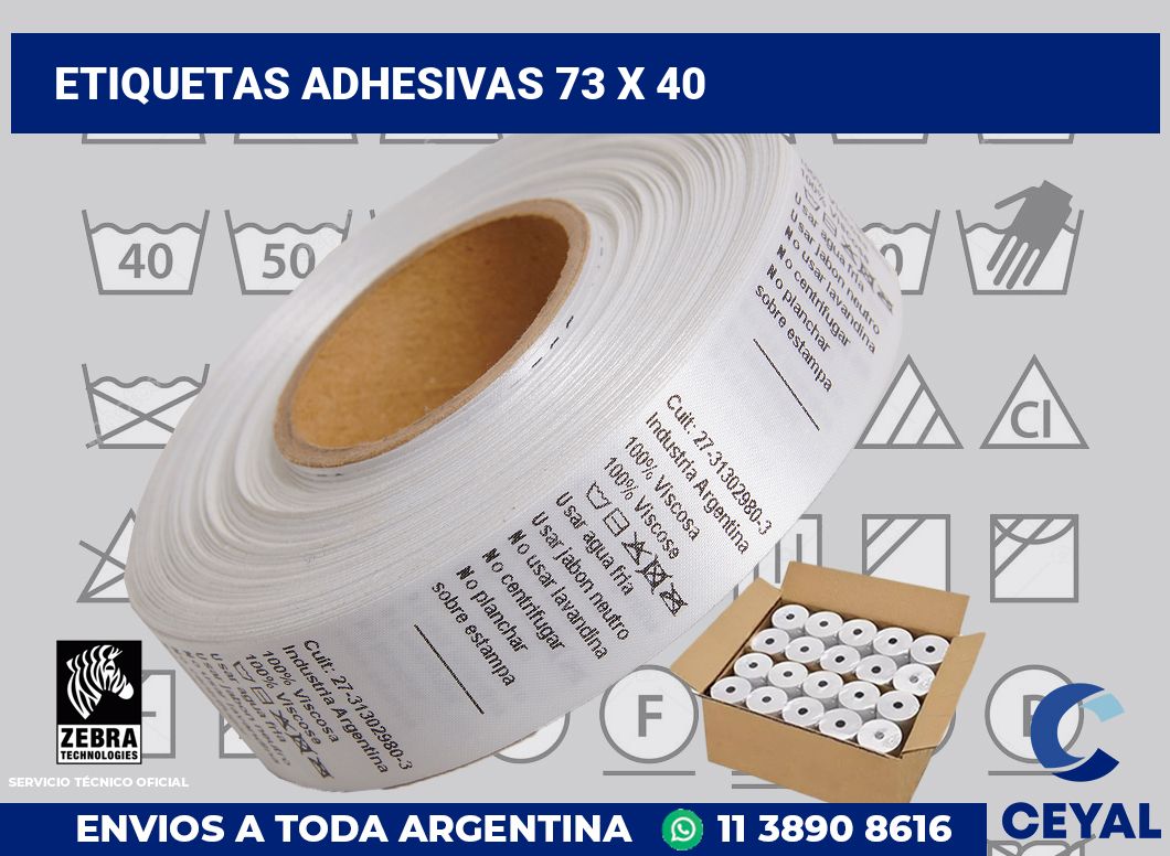 etiquetas adhesivas 73 x 40