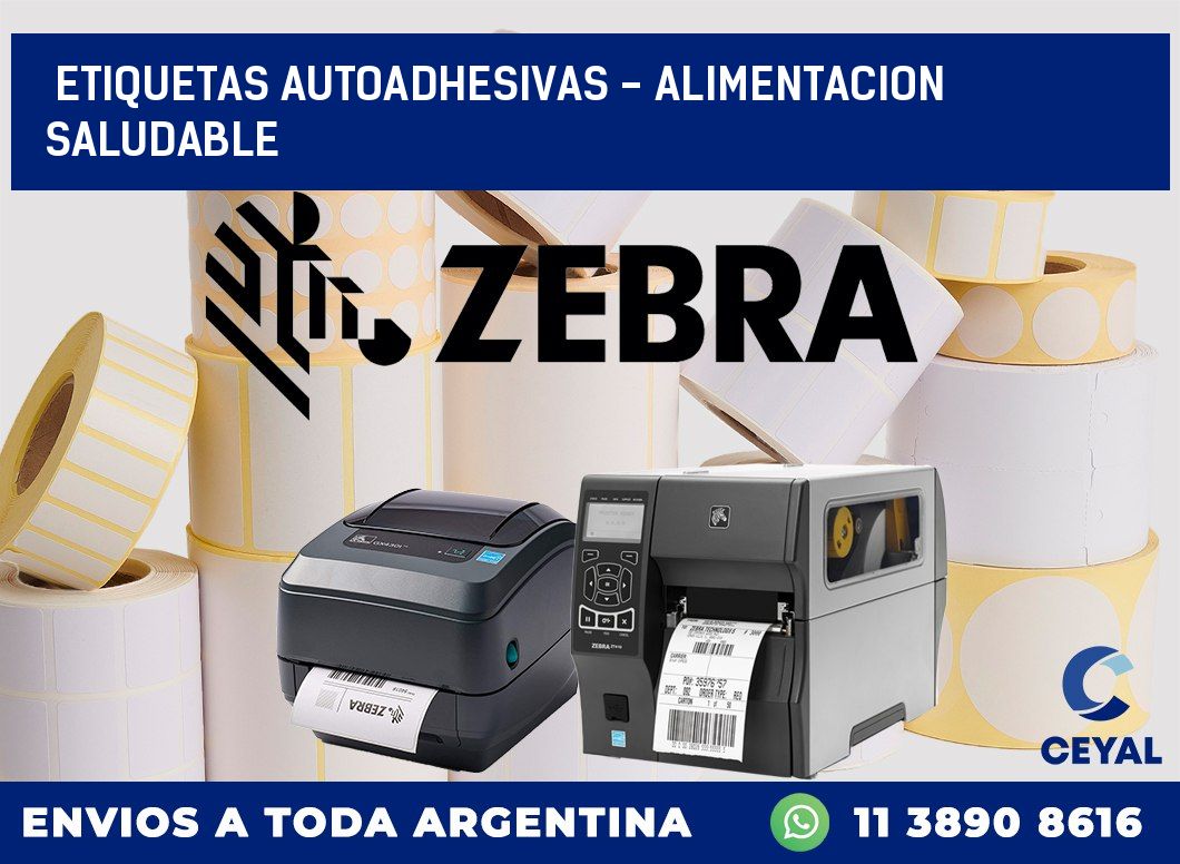 etiquetas autoadhesivas – alimentacion saludable