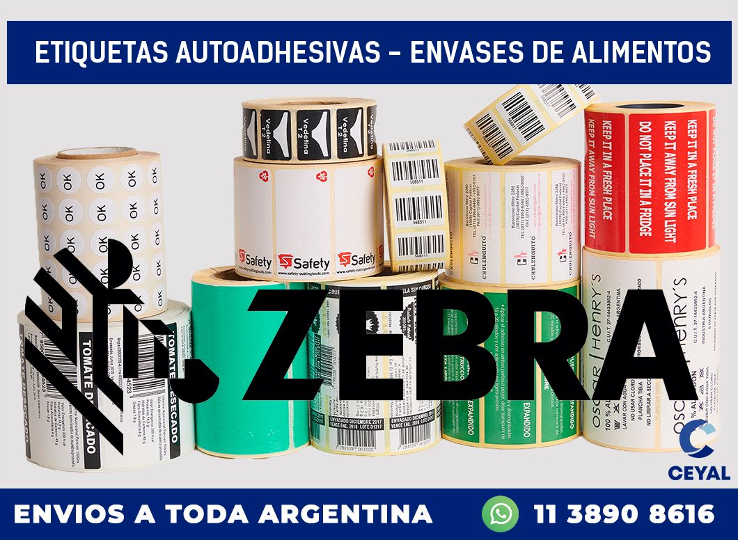 etiquetas autoadhesivas – envases de alimentos