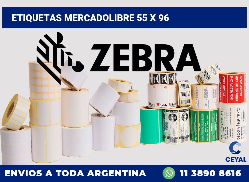 etiquetas mercadolibre 55 x 96
