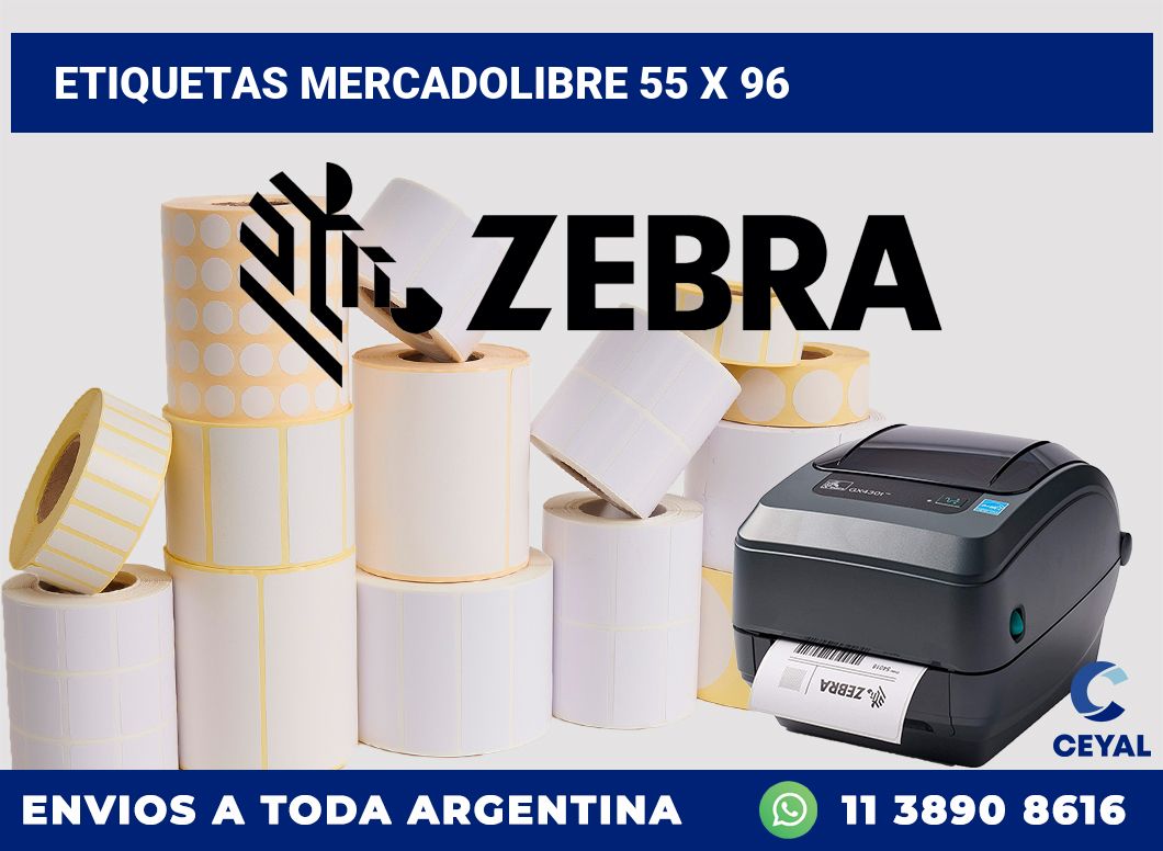 etiquetas mercadolibre 55 x 96
