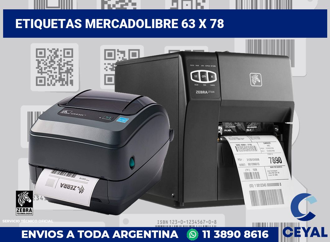 etiquetas mercadolibre 63 x 78