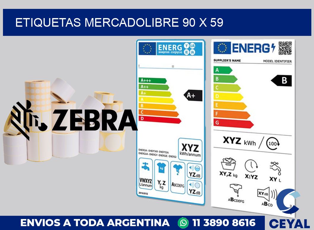 etiquetas mercadolibre 90 x 59