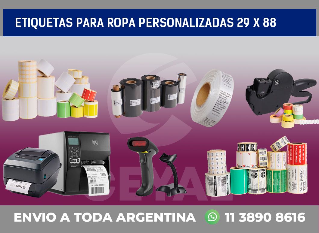 etiquetas para ropa personalizadas 29 x 88