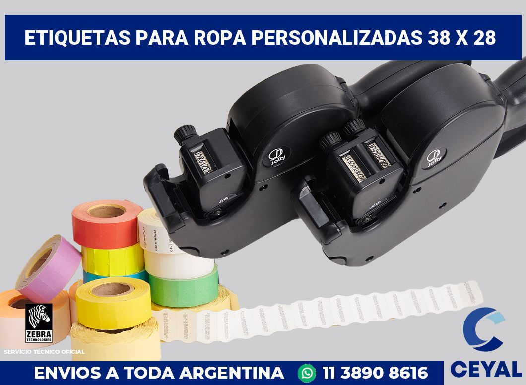 etiquetas para ropa personalizadas 38 x 28