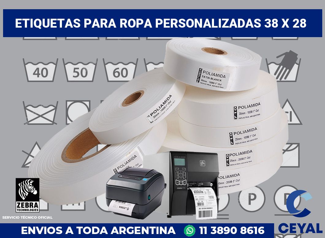 etiquetas para ropa personalizadas 38 x 28