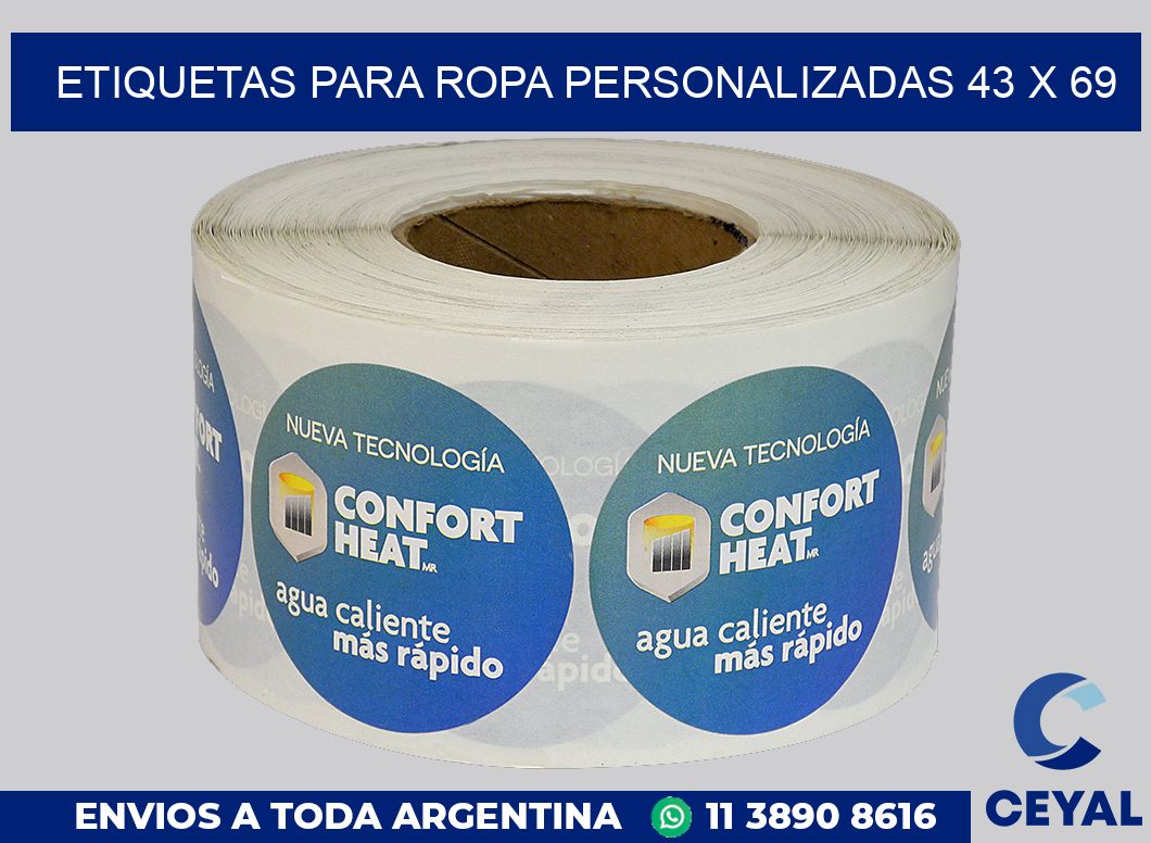 etiquetas para ropa personalizadas 43 x 69