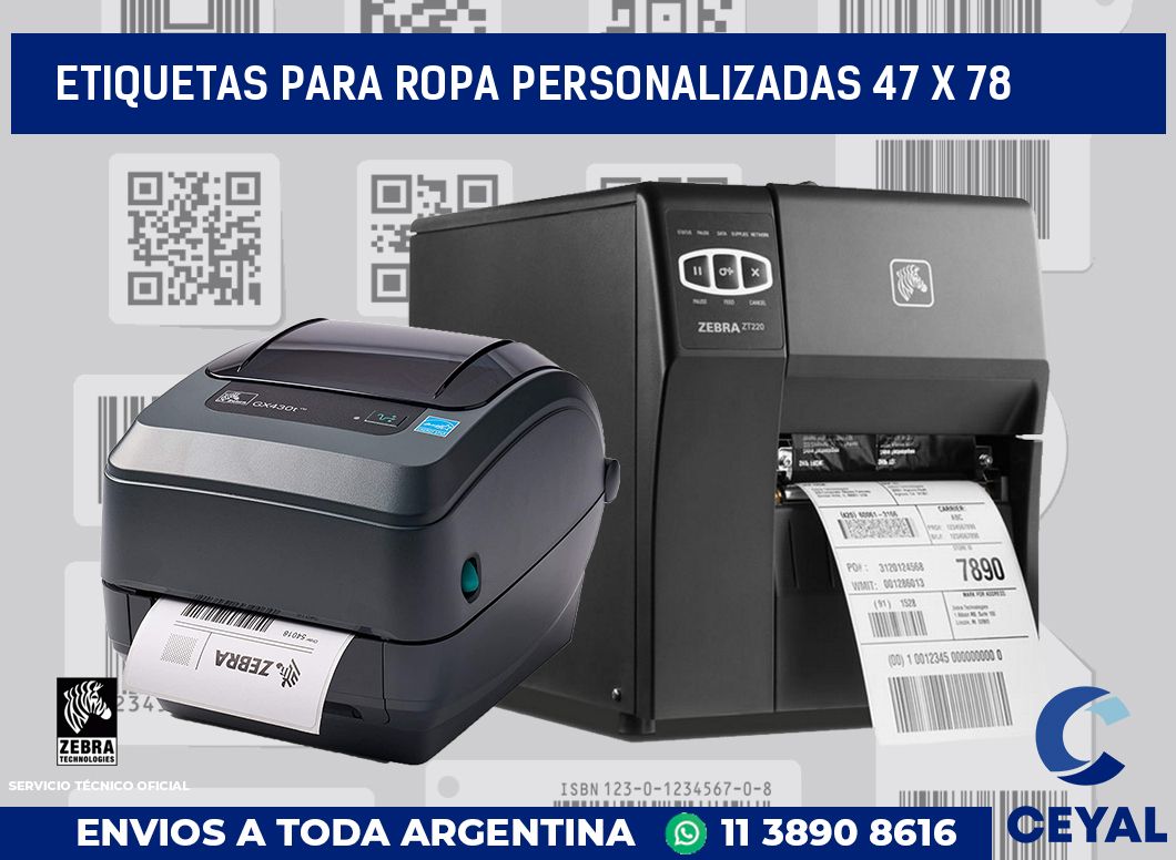 etiquetas para ropa personalizadas 47 x 78
