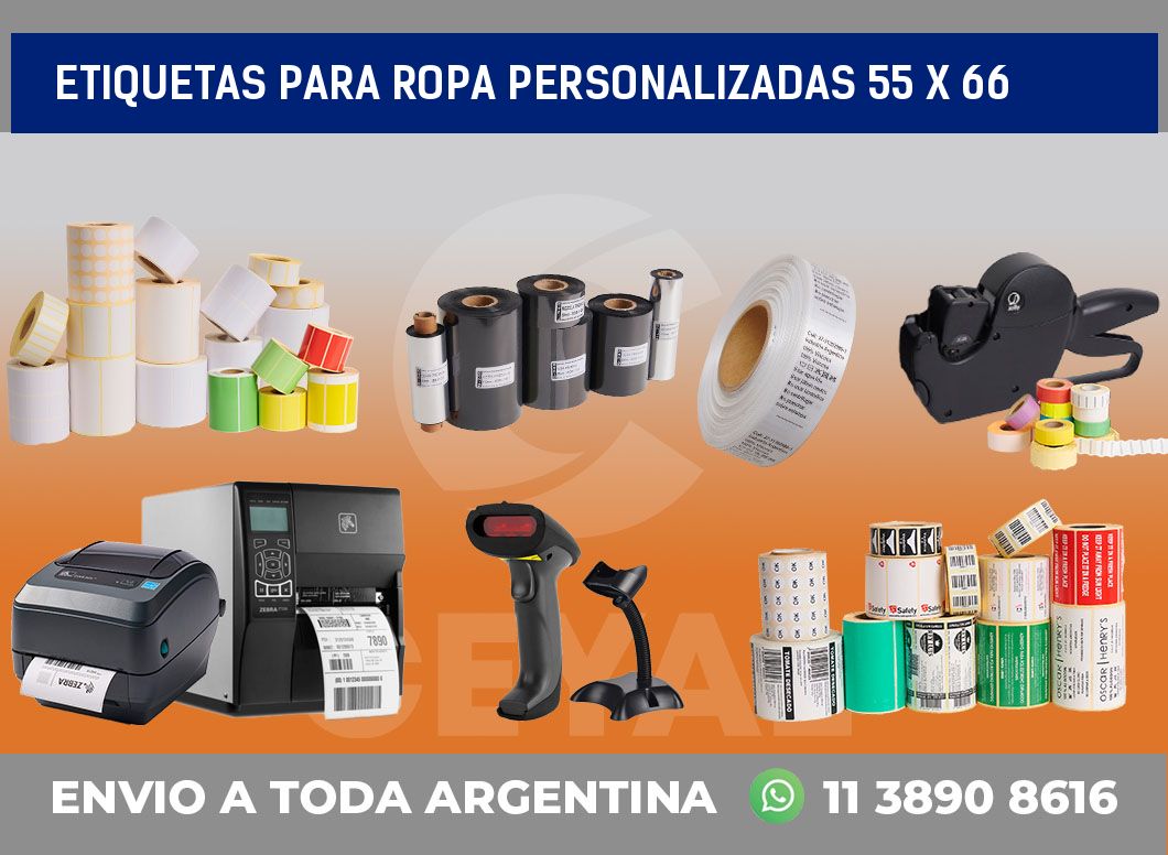 etiquetas para ropa personalizadas 55 x 66