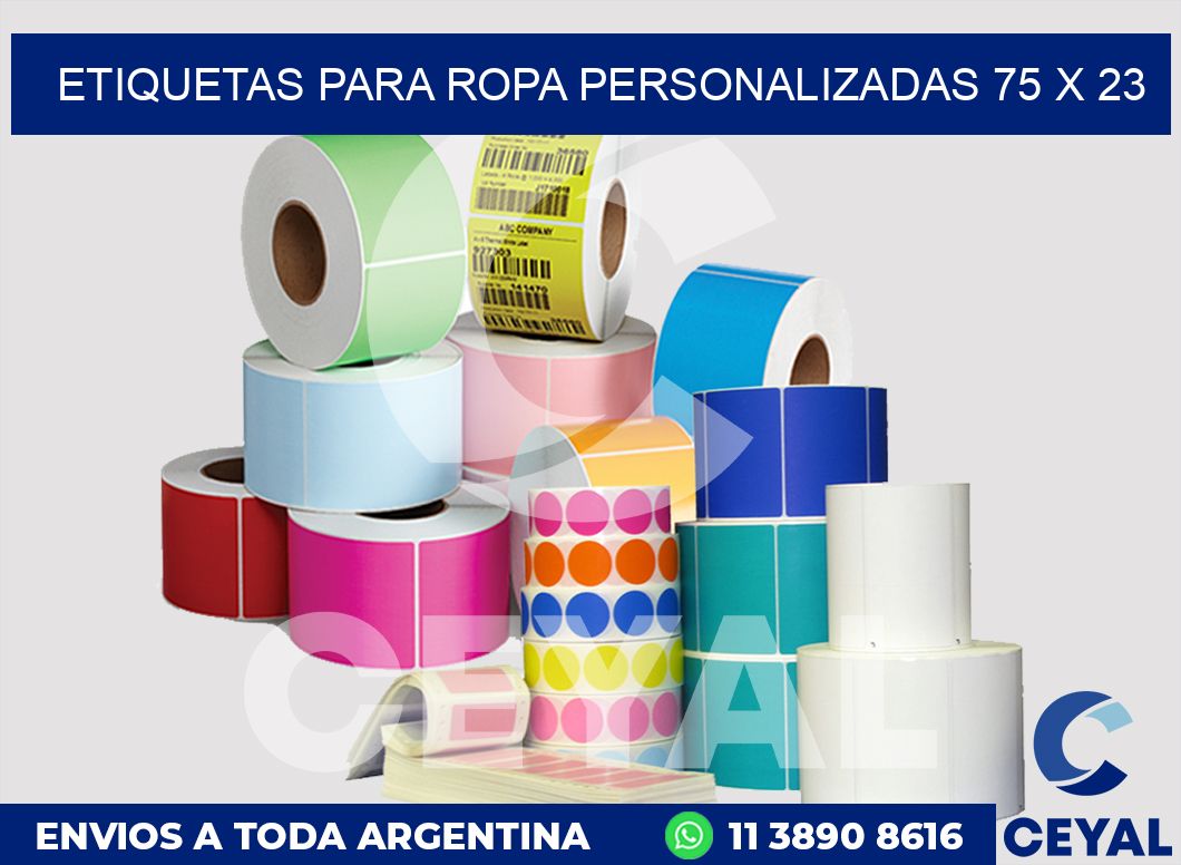 etiquetas para ropa personalizadas 75 x 23