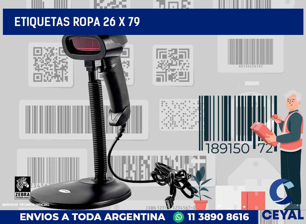 etiquetas ropa 26 x 79