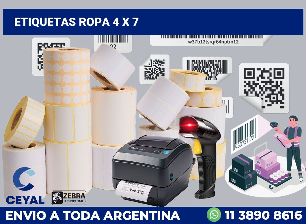 etiquetas ropa 4 x 7