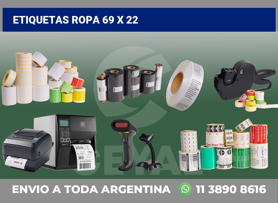 etiquetas ropa 69 x 22