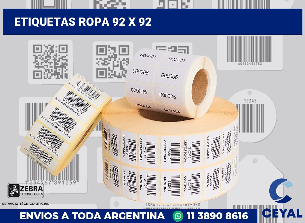 etiquetas ropa 92 x 92