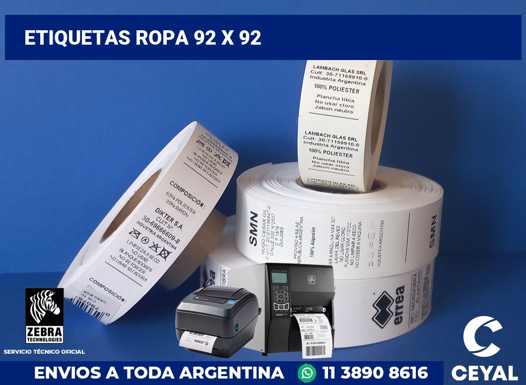 etiquetas ropa 92 x 92