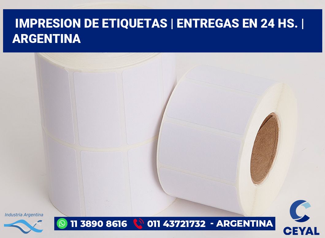 impresion de etiquetas | Entregas en 24 hs. | Argentina