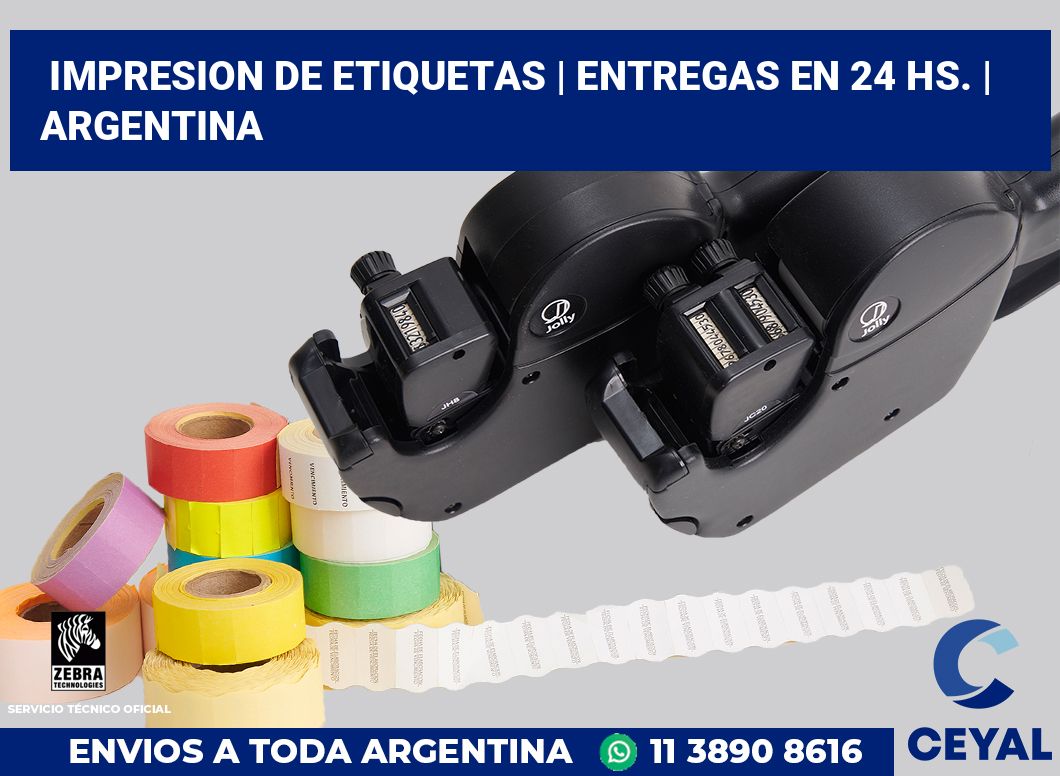 impresion de etiquetas | Entregas en 24 hs. | Argentina