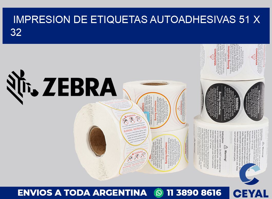 impresion de etiquetas autoadhesivas 51 x 32