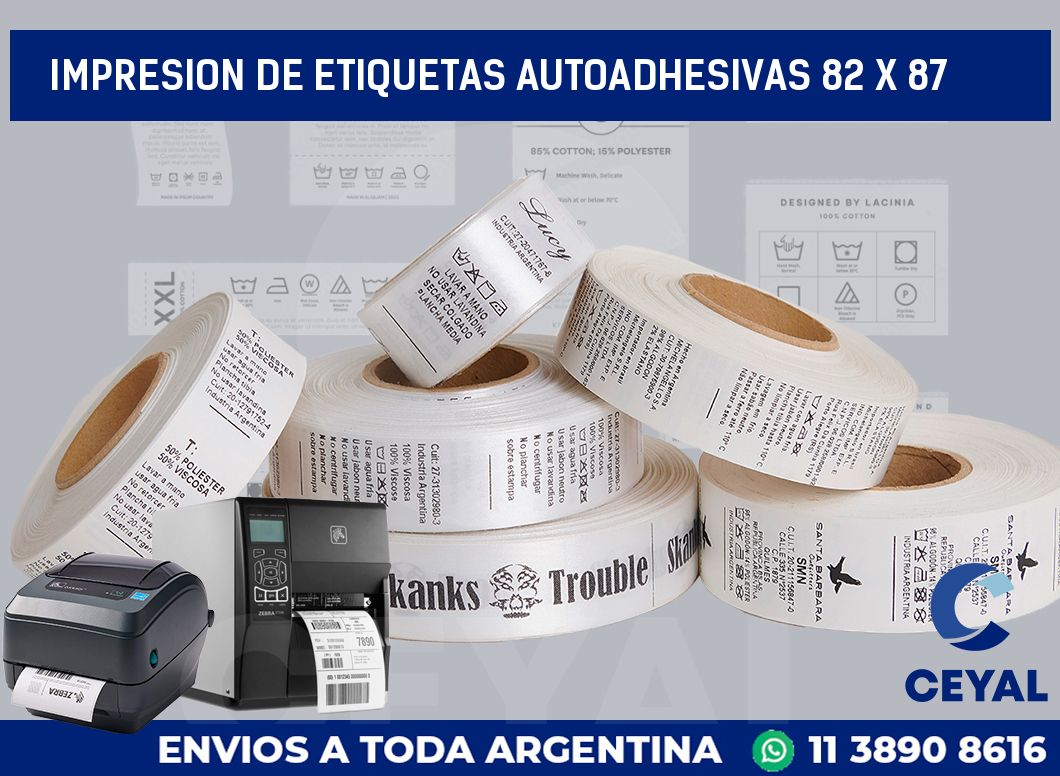 impresion de etiquetas autoadhesivas 82 x 87