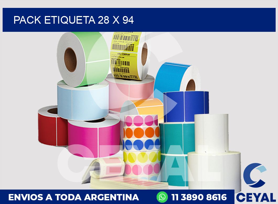 pack etiqueta 28 x 94
