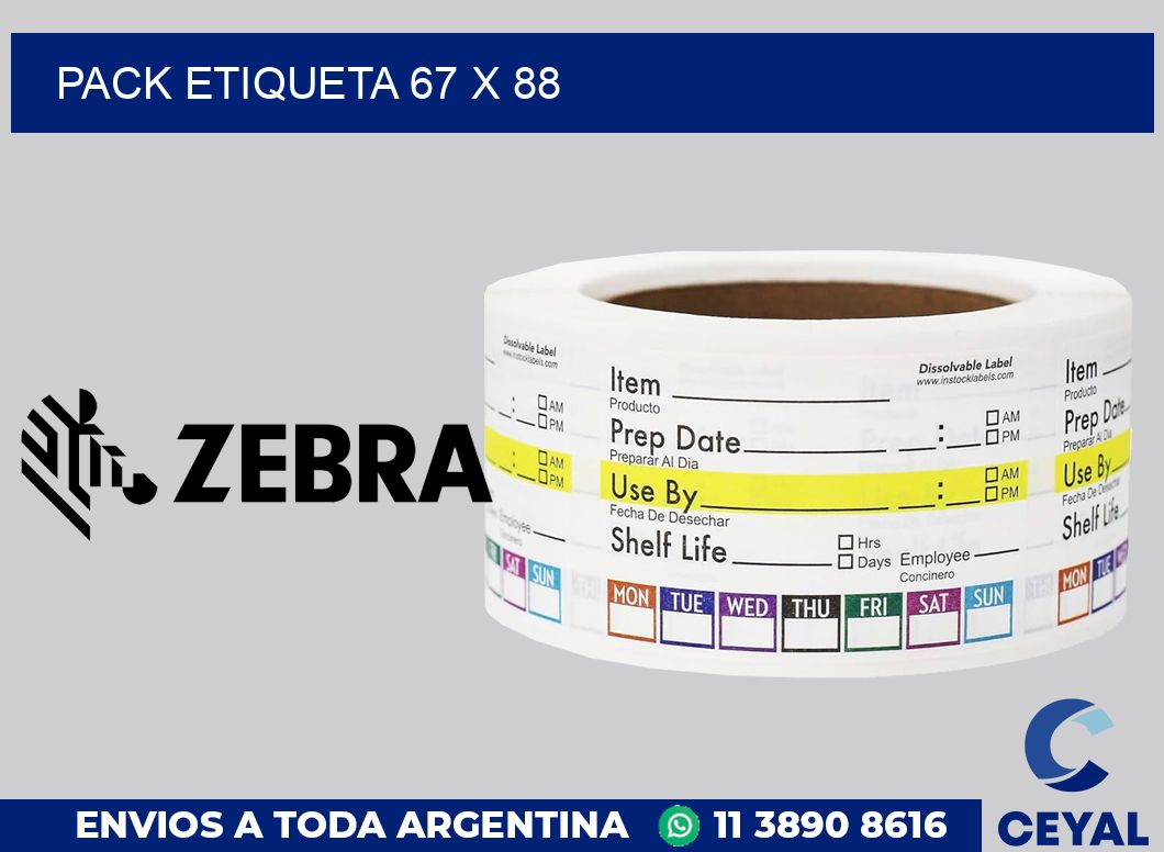 pack etiqueta 67 x 88