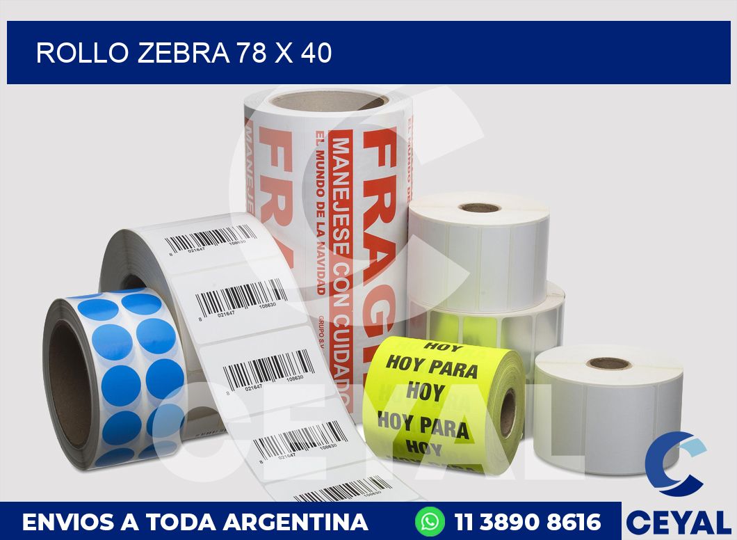 rollo zebra 78 x 40
