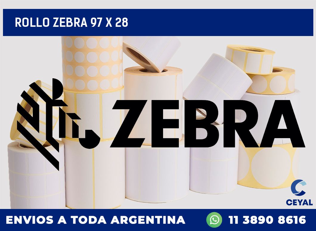 rollo zebra 97 x 28