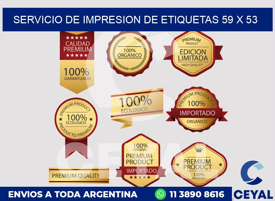 servicio de impresion de etiquetas 59 x 53