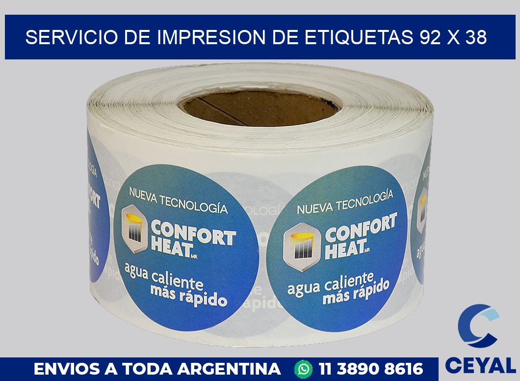 servicio de impresion de etiquetas 92 x 38