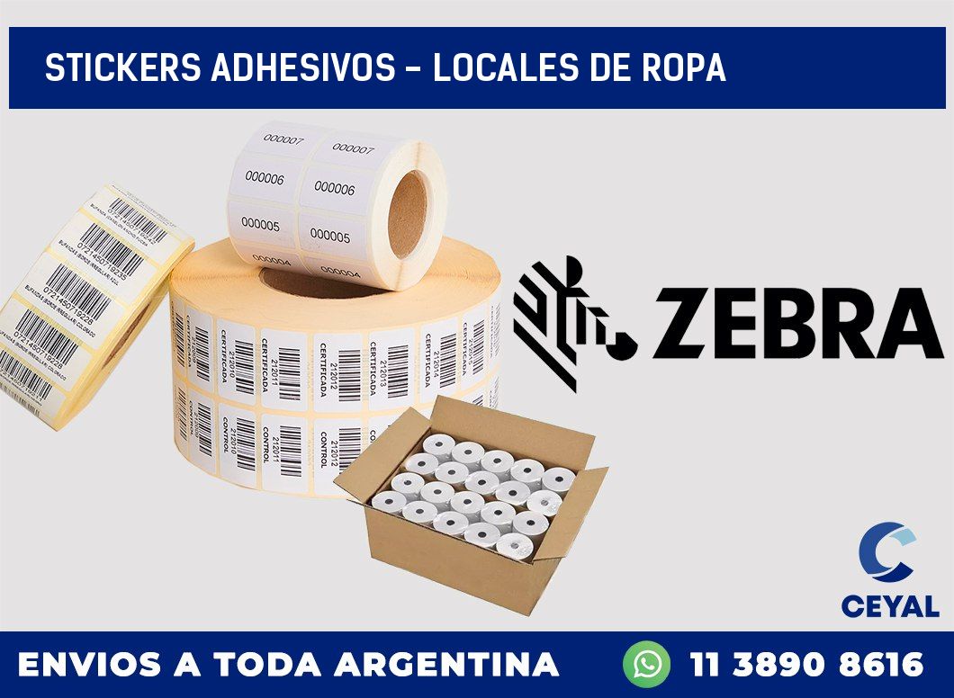 stickers adhesivos - Locales de ropa