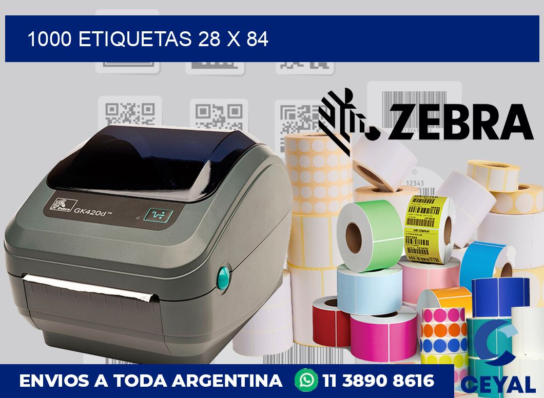1000 etiquetas 28 x 84