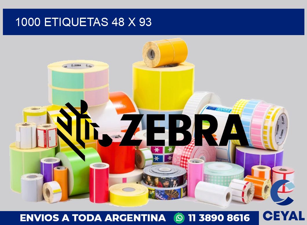 1000 etiquetas 48 x 93