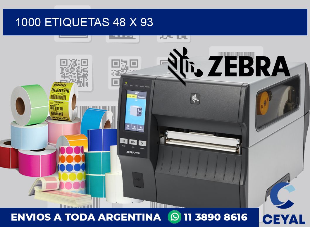 1000 etiquetas 48 x 93