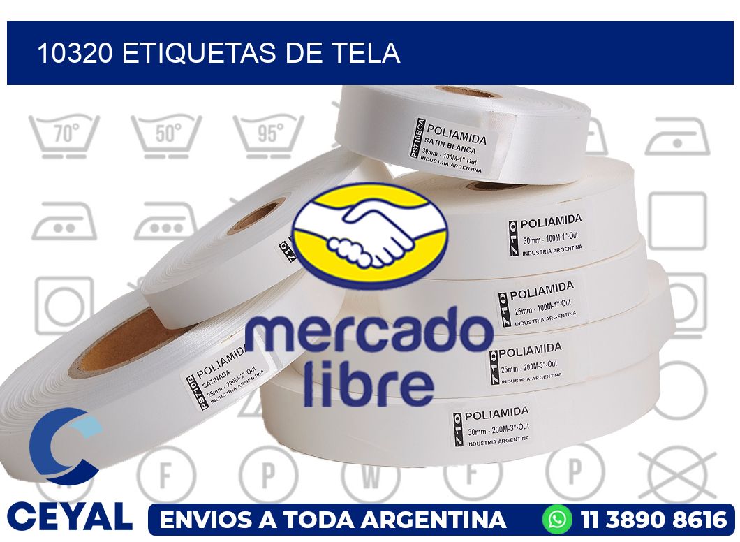 10320 Etiquetas de tela