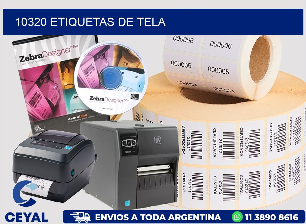 10320 Etiquetas de tela