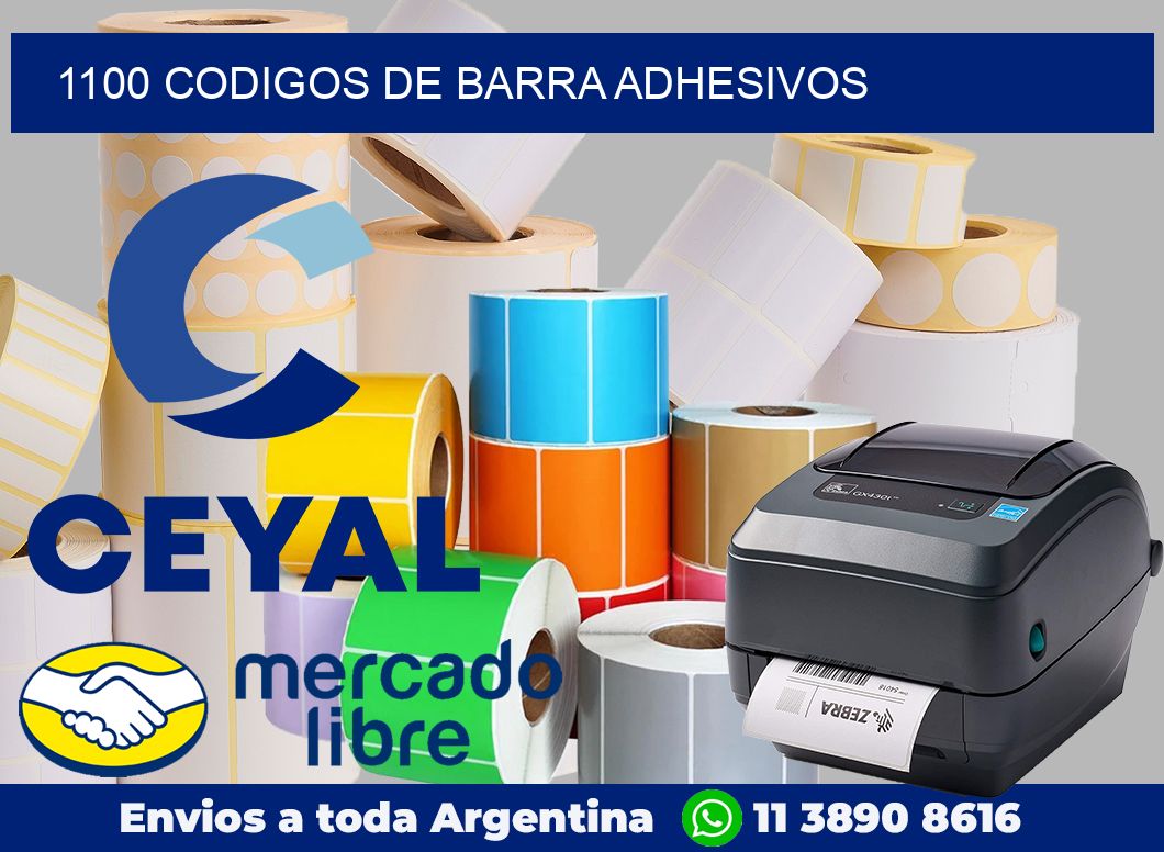 1100 Codigos de barra adhesivos
