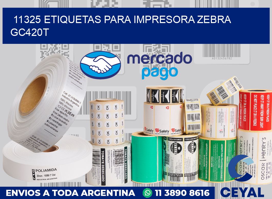 11325 etiquetas para impresora zebra GC420T