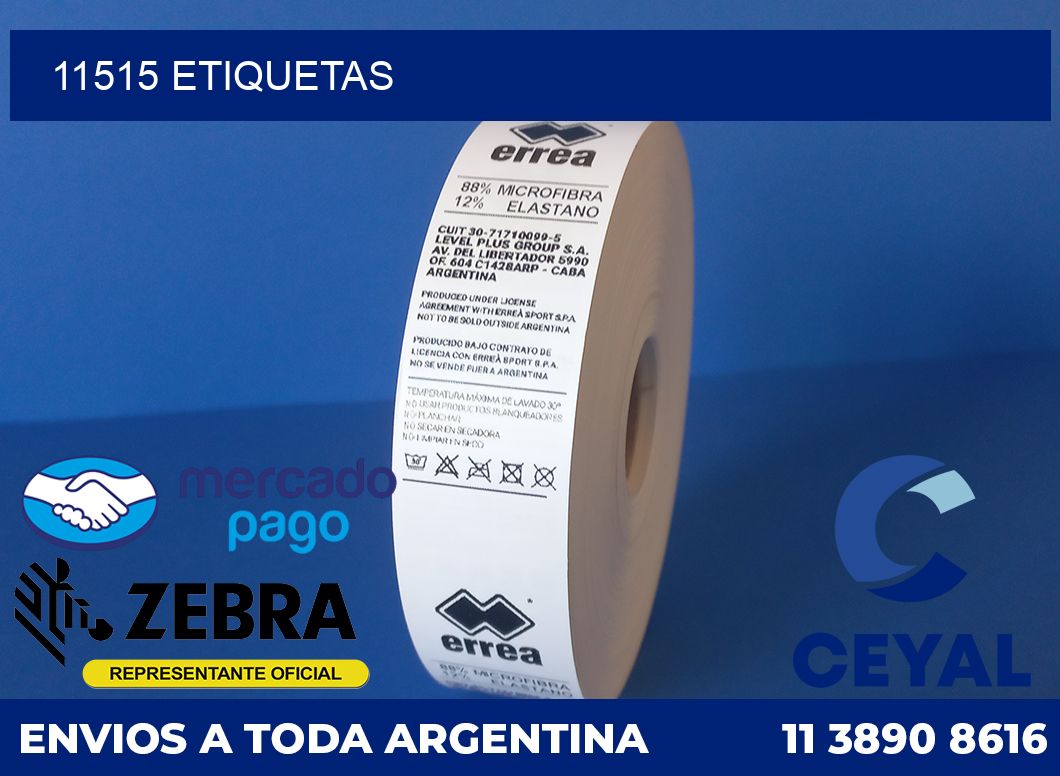 11515 etiquetas