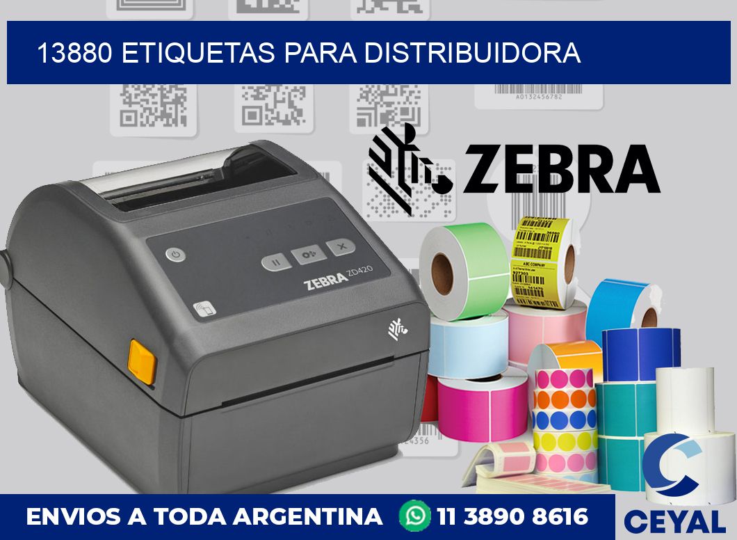 13880 etiquetas para distribuidora
